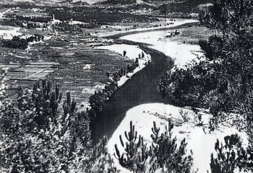 O Val de Castrelo de Miño antes do encoro de FENOSA
